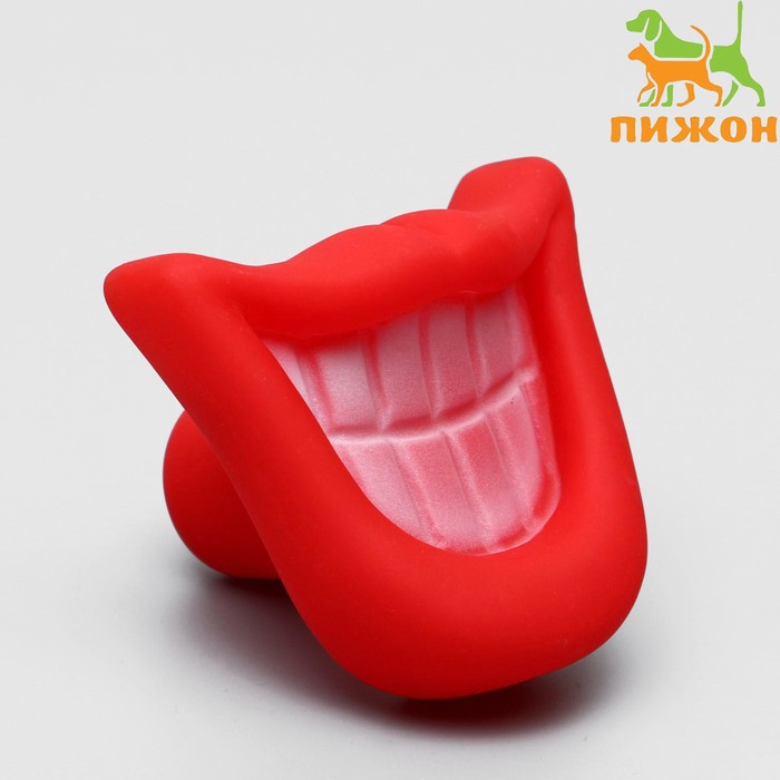 Игрушка пищащая "Улыбка", 9 см, микс цветов