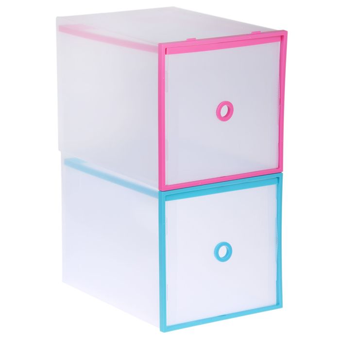 Короб для хранения выдвижной "Интрига", цвет розовый кант