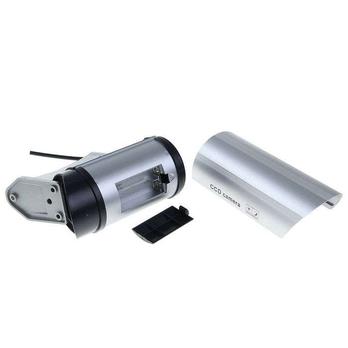 Муляж уличной видеокамеры Luazon VM-2, с индикатором, 2хАА (не в компл.), серый