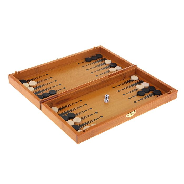 Игра настольная 3 в 1: нарды, шахматы, шашки, поле 39 × 39 см