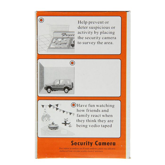 Муляж видеокамеры LuazON, мод. VM-1, с индикатором, 2АА (не в компл.), чёрный