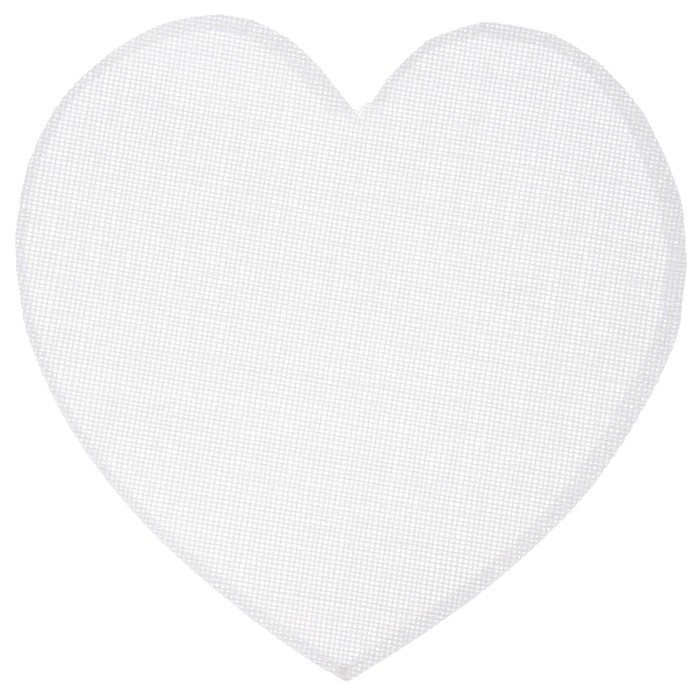 Салфетка кухонная "Сердце" 38х38 см, цвет белый
