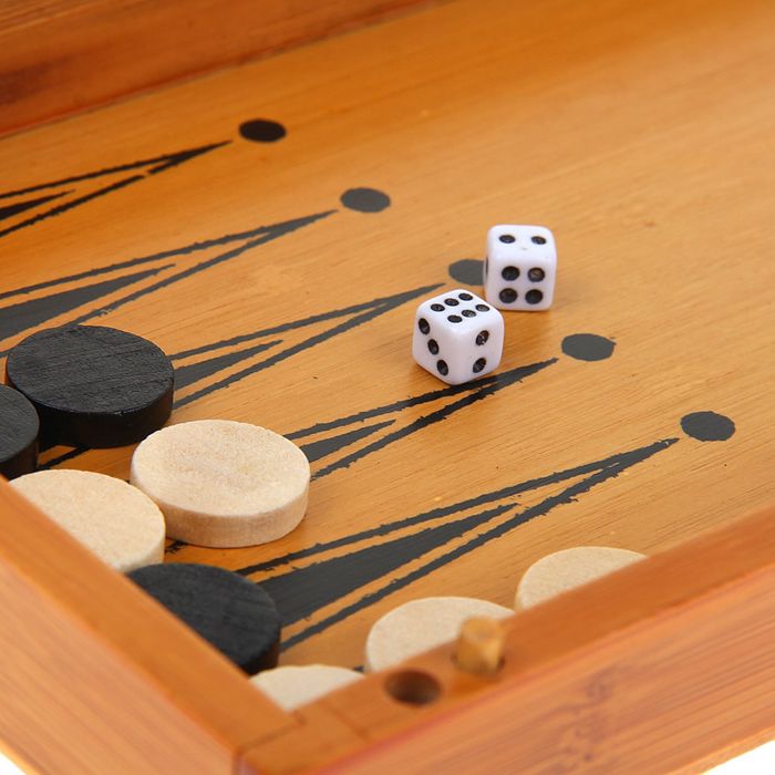 Игра настольная 3 в 1: нарды, шахматы, шашки, поле 29 × 29 см