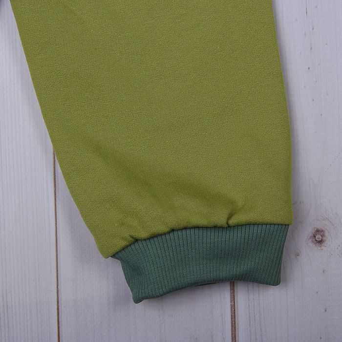 Комплект для мальчика (джемпер+штанишки),. рост 74-80 см (48), цвет хаки+оранж Д 15166/1/9-П