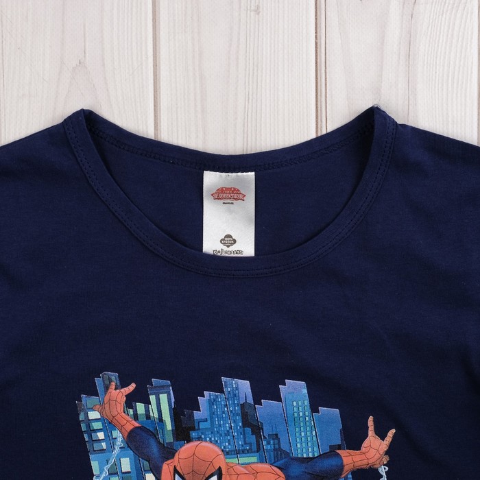 Футболка для мальчиков "Человек Паук: Город", рост 86-92 (28) см, 1-2 года, 100% хлопок