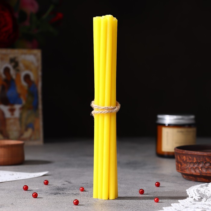 фото Набор свечей церковных "казанская божья матерь" для домашней молитвы, парафин, 12 шт