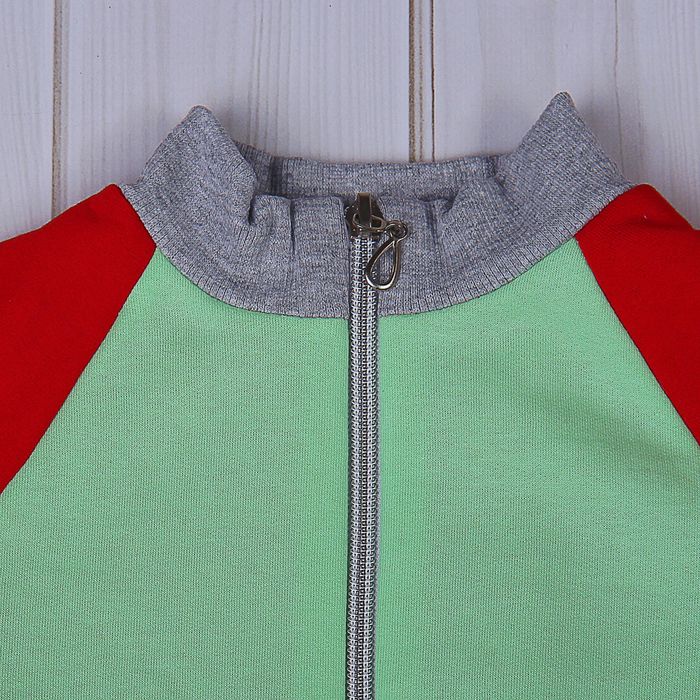 Комплект для девочки (джемпер+штанишки), рост 74-80 см (48), цвет малина+салат Д 15166/1/8-П