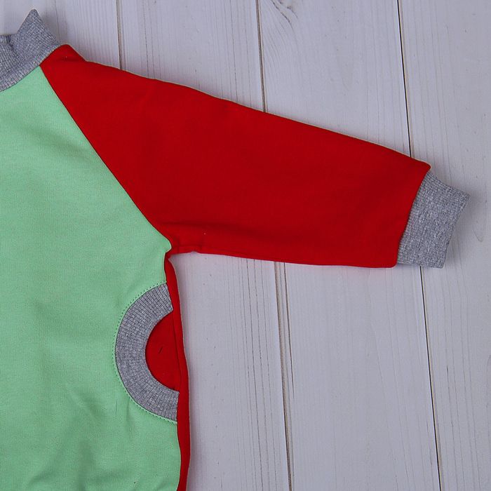 Комплект для девочки (джемпер+штанишки), рост 74-80 см (48), цвет малина+салат Д 15166/1/8-П