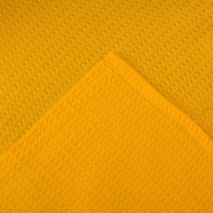 Плед вафельный, размер 200х220 см, 240 гр/м, цвет подсолнух