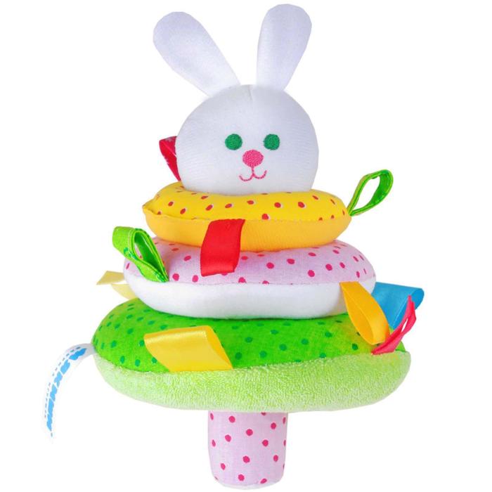 Игрушка "ШуМякиши. Пирамидка Зайка"