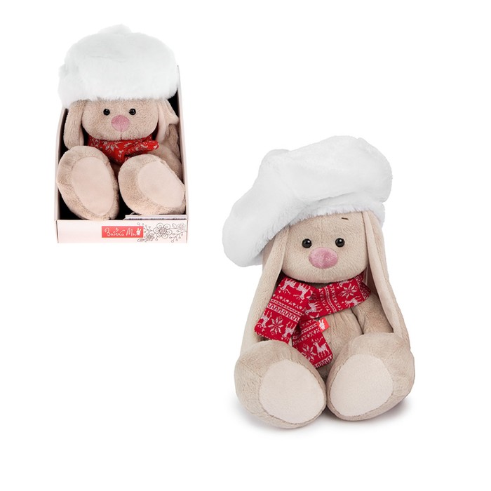 Мягкая игрушка "Зайка Ми в белом берете"