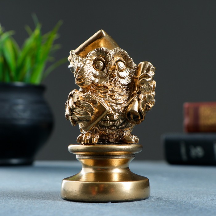 Статуэтка "Учёный филин" микс