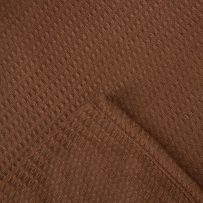 Плед вафельный, размер 150х200 см, 240 гр/м, цвет кофейный