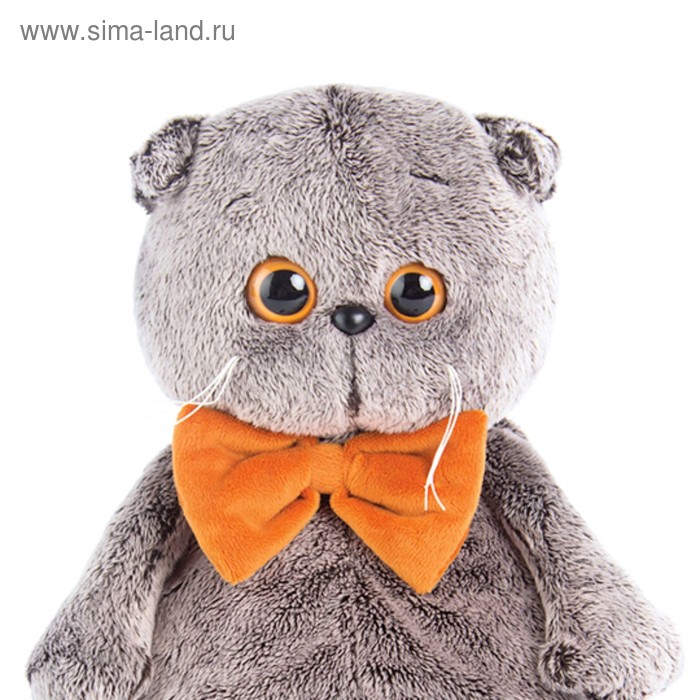 

Мягкая игрушка «Басик» с рыжим бархатным бантом