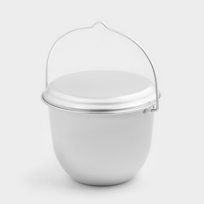 Котелок конический 4,5 л "Травленный", с крышкой