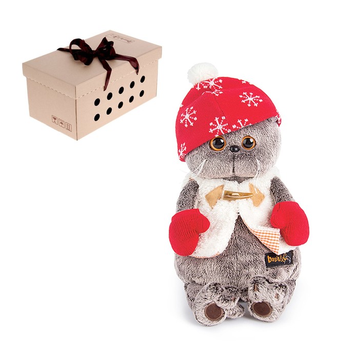 Мягкая игрушка "Басик в варежках"