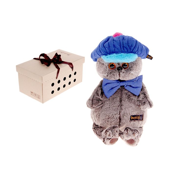 Мягкая игрушка "Басик в кепке"