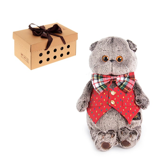 Мягкая игрушка "Басик в жилете"