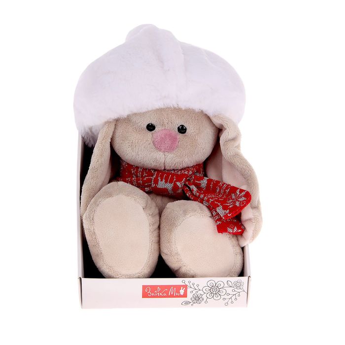 Мягкая игрушка "Зайка Ми в белом берете"