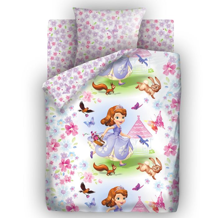 Постельное бельё "София Прекрасная" Бежим с Кловером 1,5 сп., размер 143х215 см, 150х214 см, 70х70 см - 1 шт., 103 г/м²