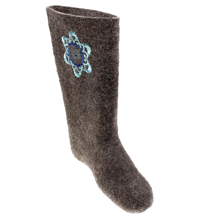 Валенки женские серые, мв "Снежинка", (р. 36 (24)