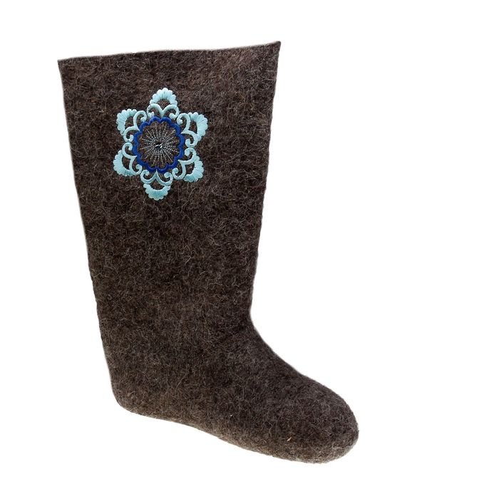 Валенки женские серые, мв "Снежинка", (р. 36 (24)