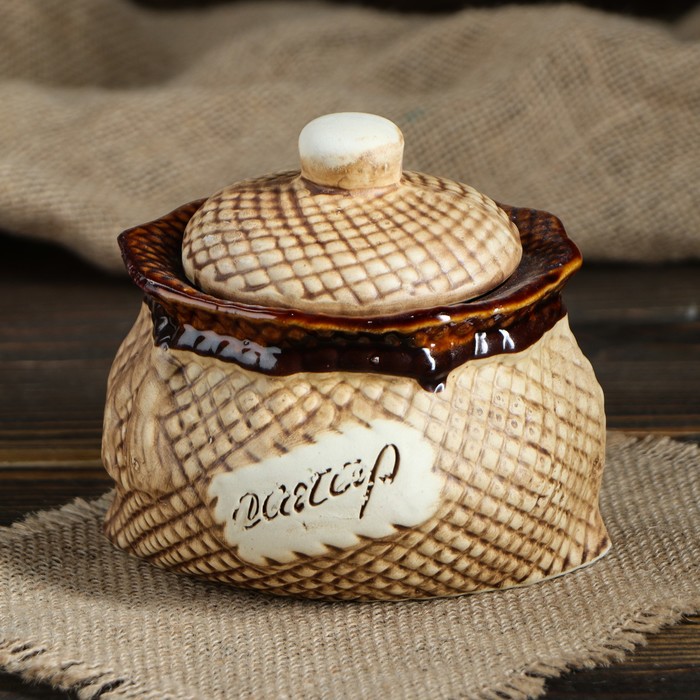 Сахарница "Плетёнка" 0,6 л, микс