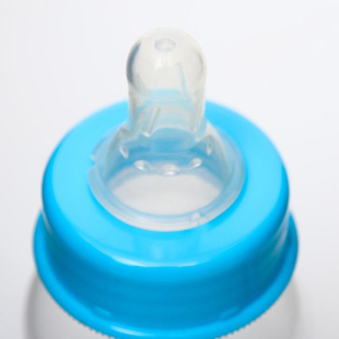 Бутылочка для кормления 3 в 1, в комплекте ложка и носик-поильник, 125 мл, от 0 мес., цвета МИКС