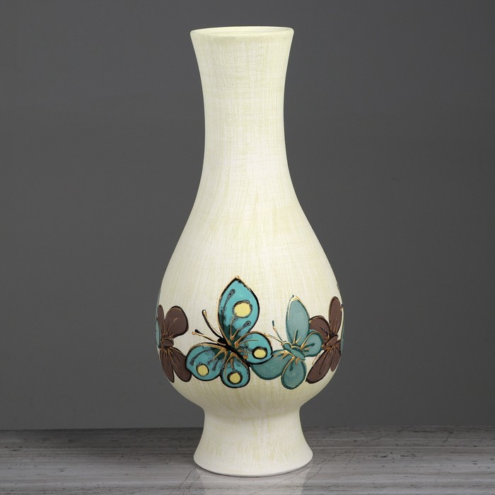 Ваза напольная "Сиера" бабочки, микс