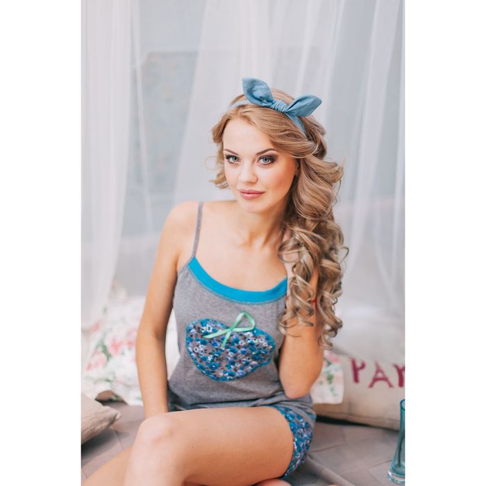 Комплект женский (майка, шорты) "Амели", размер 48, цвет МИКС