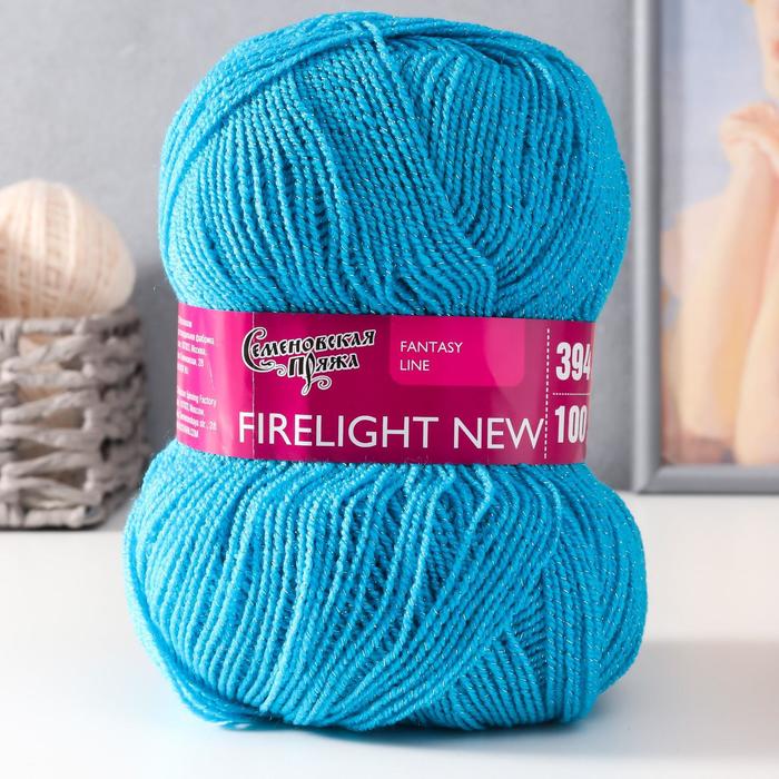 

Пряжа Firelight (Костер) 96% акрил, 4% метанит 394м/100гр т.бир.-голуб. (4603)