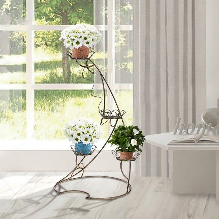 Подставка для цветов на 4 горшка «Лилия»