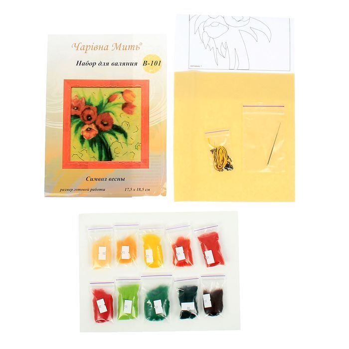 Набор для валяния картины "Символ весны"