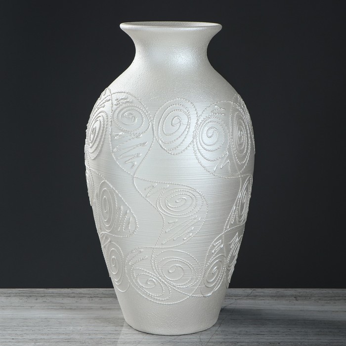 Ваза напольная "Классика" шамот, перламутровый