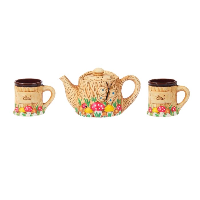 Набор чайный "Пенек" 3 предмета 1 л/ 0,35 л