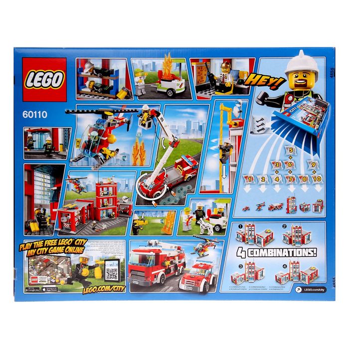 Конструктор «Город. Пожарная часть», 919 деталей