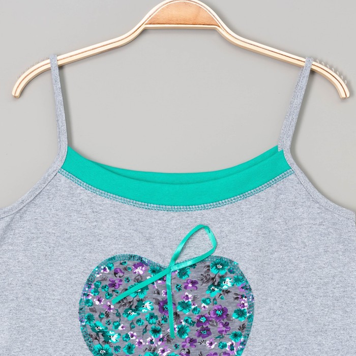 Комплект женский (майка, шорты) "Амели", размер 44, цвет МИКС