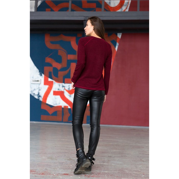 Блузка женская 4399б, размер 44, рост 164 см, цвет бордо