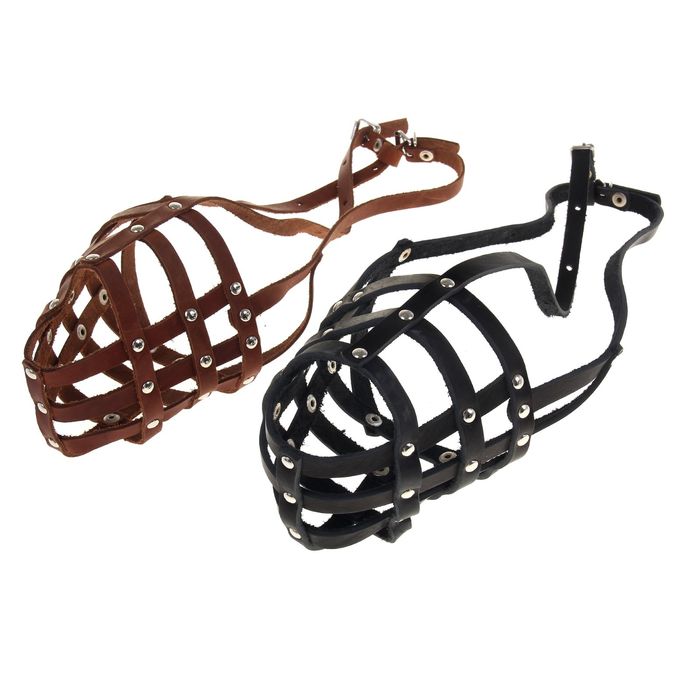 Намордник № 5 (длина носа 12 см, обхват морды 40 см), кавказ и азиат