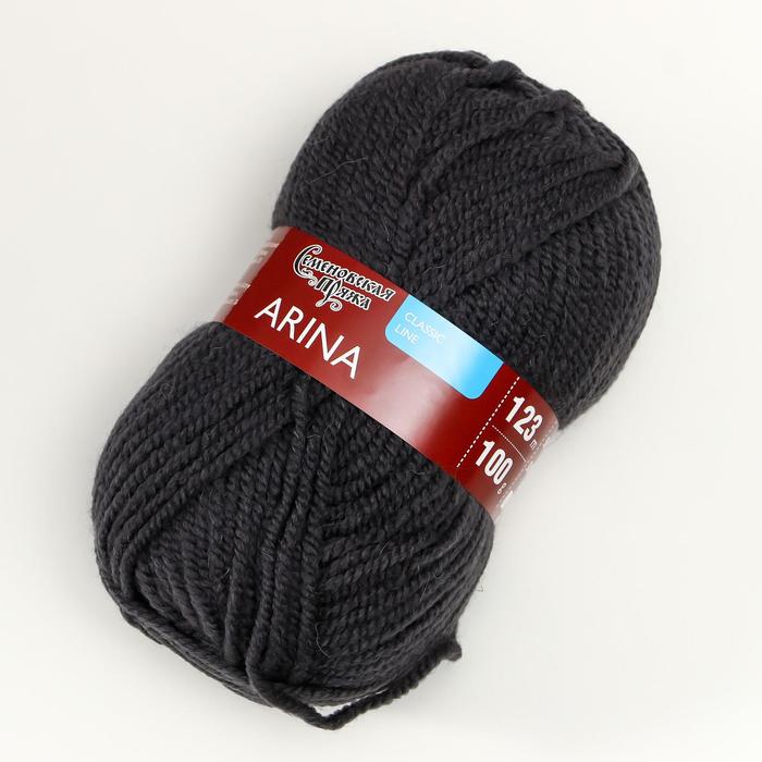 

Пряжа Arina (АринаПШ) 50% шерсть, 50% акрил 123м/100гр (951 графит)