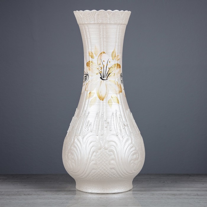 Ваза "Подарок" шамот, цветы