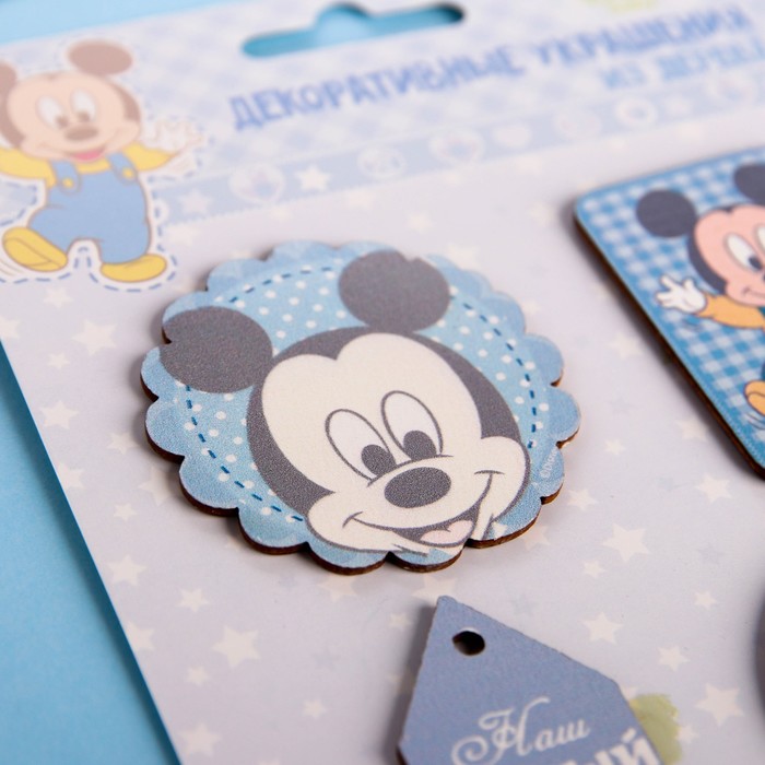 Набор декоративных элементов (4 шт) "Наш Милый Малыш", Микки Маус, Дисней Беби