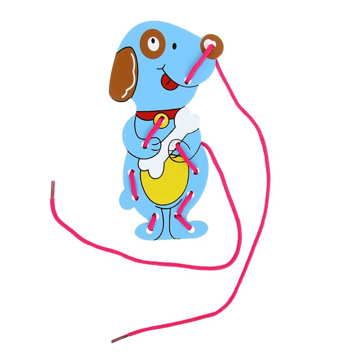 Шнуровка "Щенок с косточкой"