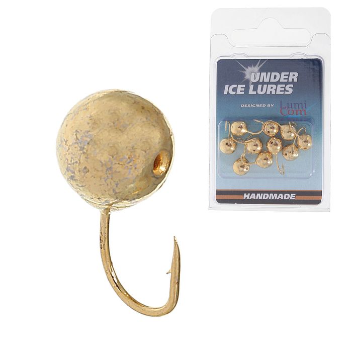 Мормышка «Дробинка» с отверстием Ф6, золото