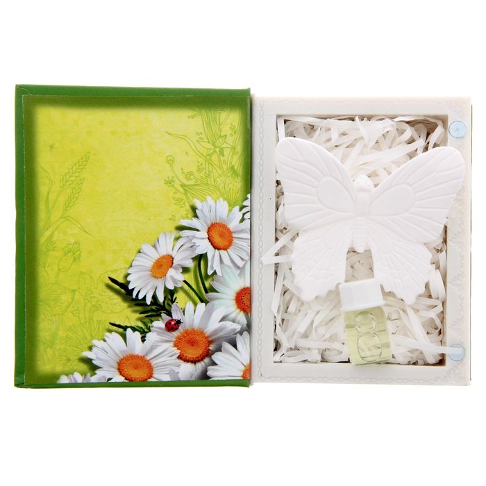 Подарочный набор в книге-шкатулке "Больше счастливых моментов": аромасаше из гипса и эссенция, цветочный аромат