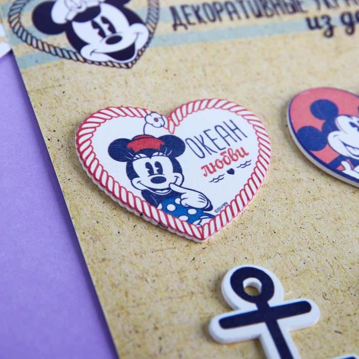 Набор декоративных элементов (4 шт) "Морской", Микки Маус