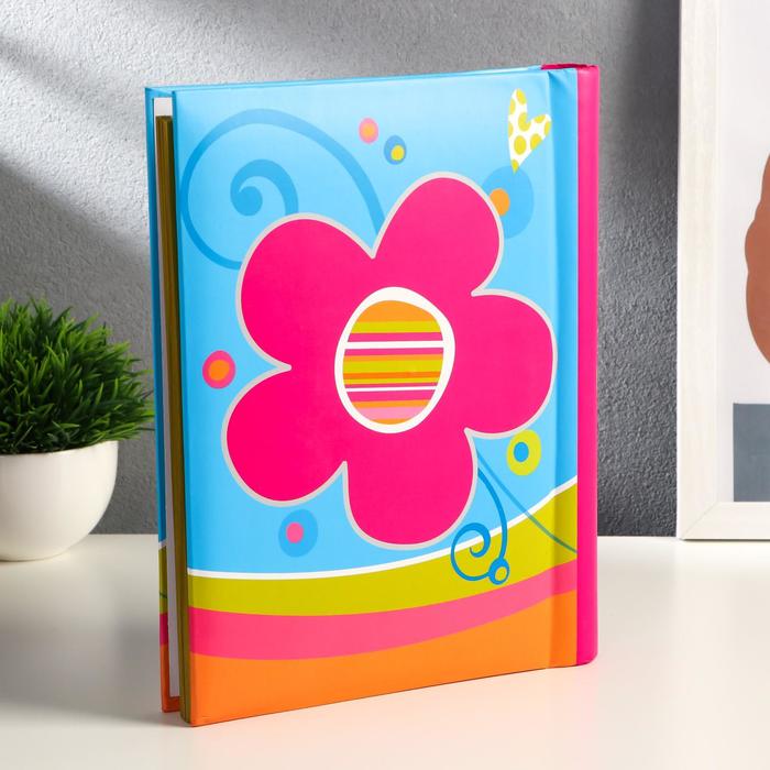 Фотоальбом магнитный на 20 листов "Яркие цветы", микс