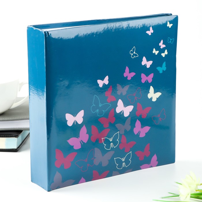 Фотоальбом на 200 фото 10х15 см "Бабочки" (бумажные листы)