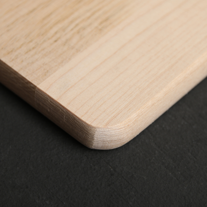 Доска разделочная березовая с металлической ручкой 33х22 см "Удобная"