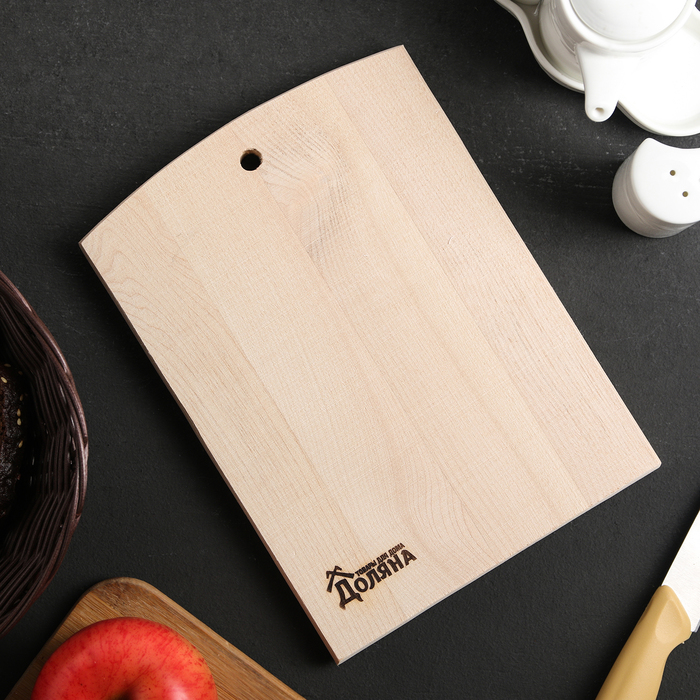 Доска разделочная березовая 23х17 см "Народная"